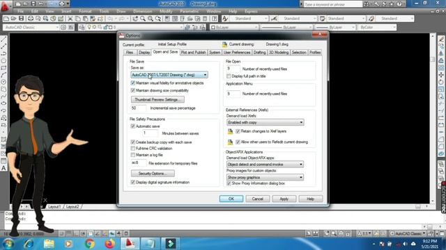 How to Activate Autosave option in AutoCAD 2010 to 2021 & Background change option | Autocad смотреть онлайн