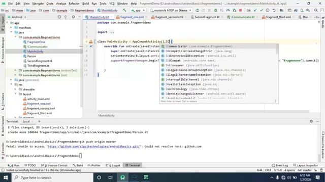 Data Passing Between Fragment to Activity Android Kotlin Fragment Part 4 смотреть онлайн