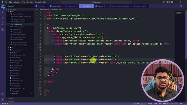 Custom Theme Option | WordPress Theme Development Tutorial Bangla | Part 45 смотреть онлайн