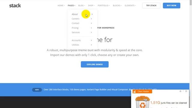 Stack Multi Purpose WordPress Theme with Variant Page Builder & Visual Composer смотреть онлайн