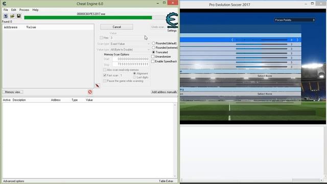 PES 2017 | Become A Legend (BAL) | Training Points Edit | Cheat Engine смотреть онлайн