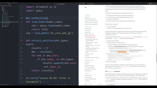 How to Cache Models and Data in Streamlit (Streamlit Tutorials 01.04) смотреть онлайн