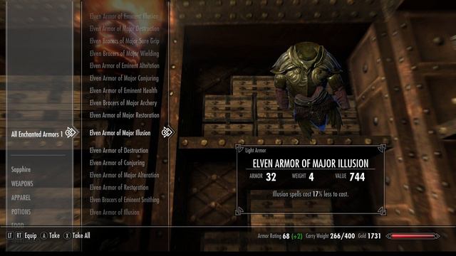 Elven Armor Of Major Illusion