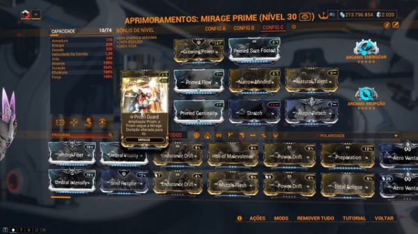Warframe | Mirage Prime Prisma Guard Build Steel Path