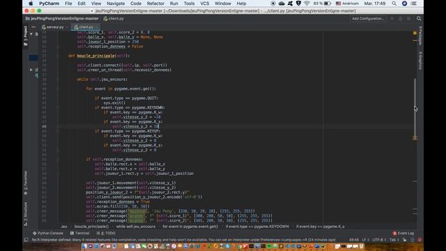 [Pygame][Socket] Jeu Ping Pong #07 смотреть онлайн