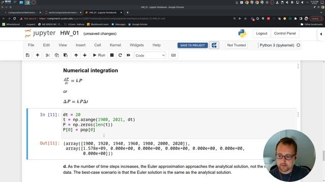 ME3255 - numerical integration (exponential growth) смотреть онлайн