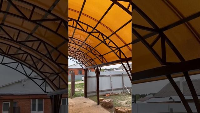 Навес для автомобиля 10*5