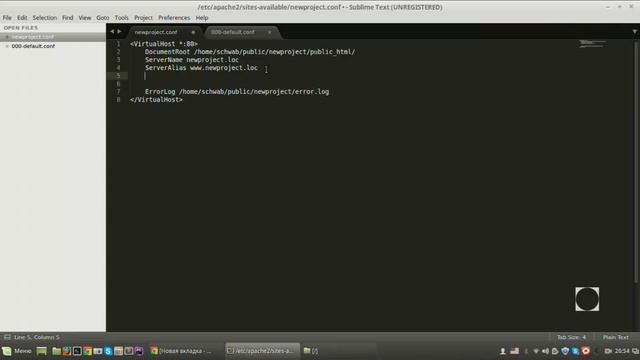 Как СОЗДАТЬ виртуальный ХОСТ в Apache2 на Linux Mint | Ubuntu смотреть онлайн