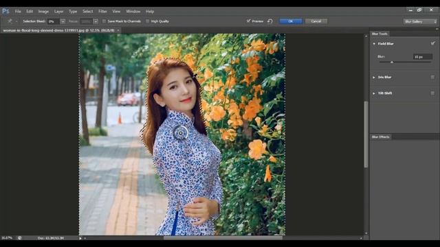 How To Blur Photo Background In Photoshop CS6 - Blur Image Background In Photoshop CS6 #PhotoshopCS
