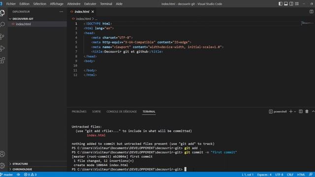 Découvrir git et github смотреть онлайн