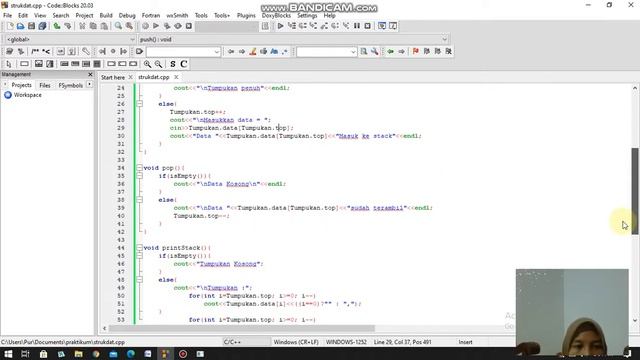 Sistem Undo Redo input data dengan Array Menggunakan Stack смотреть онлайн