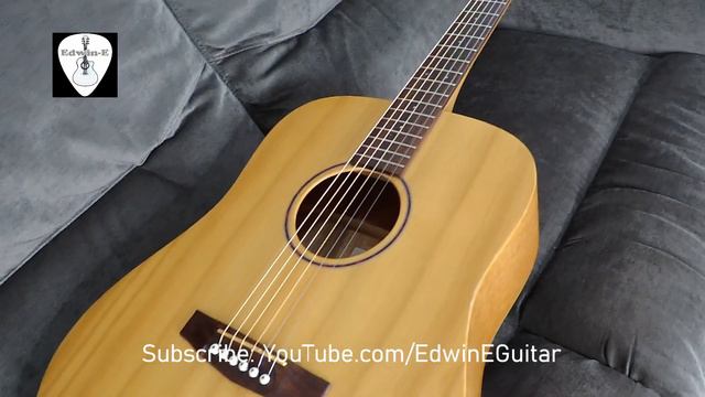 Cort Earth Grand OP Acoustic Guitar Review Demo with D'Addario EJ26 Strings | Edwin-E смотреть онлайн