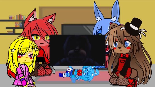 WHOLESOME FNIA Au react to fnaf 1 Song ||First Video|| смотреть онлайн