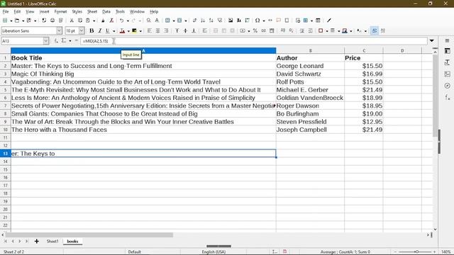 How to Get a Substring in a Cell | LibreOffice Calc смотреть онлайн
