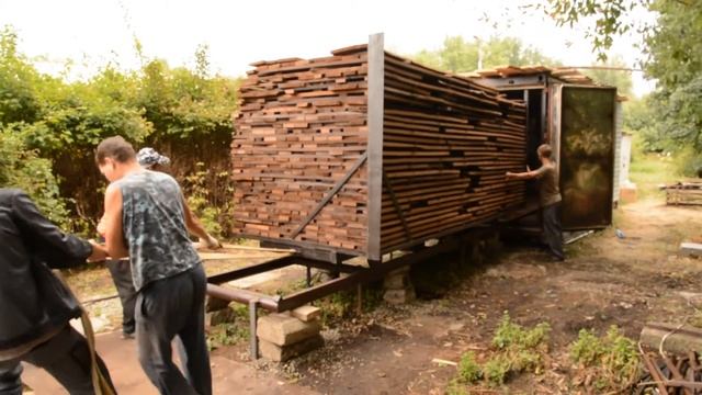 Термомодификация древесины (ТМД) в камере "ЭНЕРГИЯ ТМ" смотреть онлайн