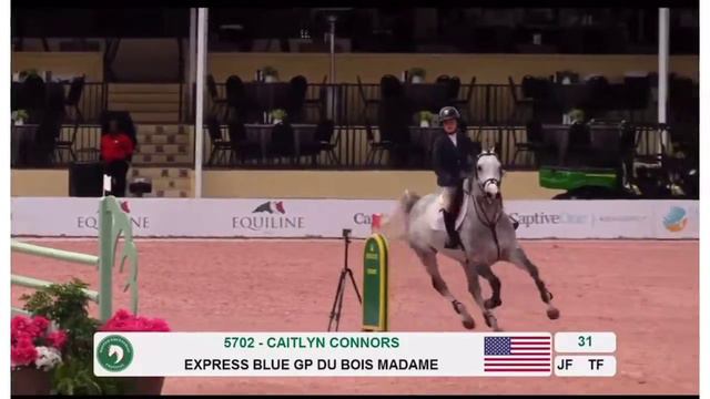 Caitlyn Connors and Express Blue Gp Du Bois Madame High Jr Jumper Speed WEF смотреть онлайн