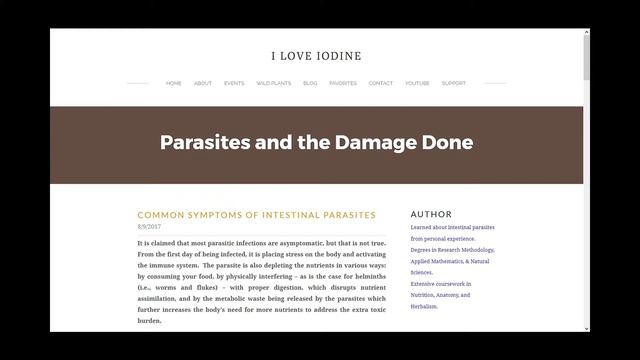 New Website - Intestinal Parasites & Wild Edibles, Wild Medicinals, & More смотреть онлайн