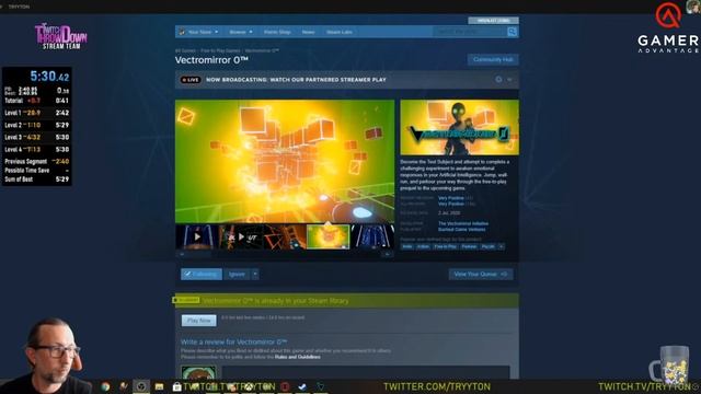 Vectromirror Steam Broadcast (for the Developer) смотреть онлайн