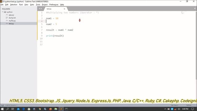 Python Programs Part-06 | Multiply Two Numbers | Operators смотреть онлайн