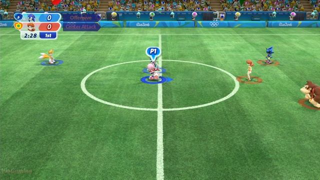 Mario and Sonic at The Rio 2016 Olympic Games #Football -Team Sonic vs Team Yoshi , Daisy смотреть онлайн