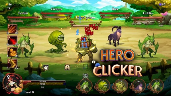 Hero Clicker  ★ Gameplay & Walkthrough ★ PC Steam [ Free Demo ] roguelike clicker game 2022