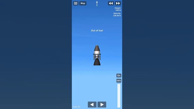 How fast can a rocket go with only one engine? // SpaceFlight Simulator 2020 смотреть онлайн