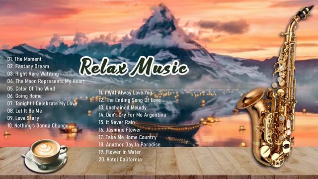 Relaxing Romantic Saxophone Love Songs ♫ Most Old Beautiful Love Songs 70's 80's 90's смотреть онлайн