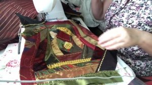 НОВОГОДНИЕ ПОДУШКИ СВОИМИ РУКАМИ. Техника крейзи квилт. Лоскутное шитье. Пэчворк.