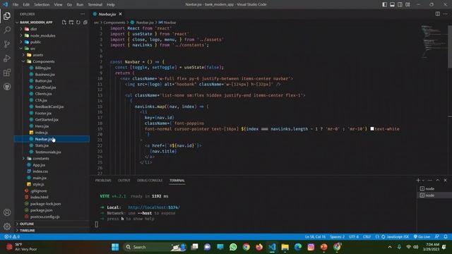 Modern Landing Page in React JS with Tailwind CSS смотреть онлайн