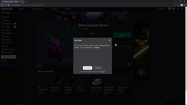 [FREE ITEMS] How to get the BLOXYPUNK TOP HAT AND BLOXYSAURUS RAWX | Roblox смотреть онлайн