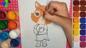 Кошечки-собачки рисуем Бусю из мультика. Простые рисунки для детей.