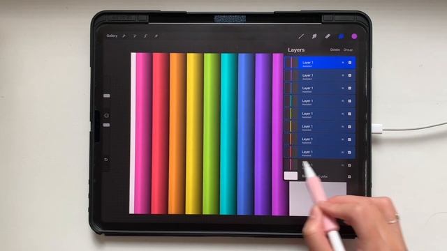 Procreate Beginner Tutorial: Easy Abstract Waves смотреть онлайн