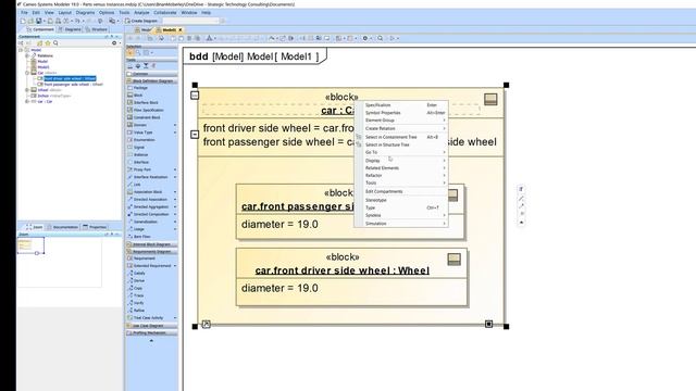 Understanding differences between Instances, Part Properties and other SysML terms. смотреть онлайн