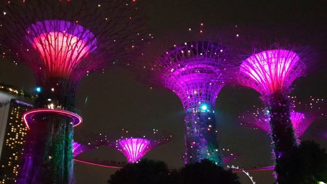 Singapore Gardens by the Bay lightshow 2019! смотреть онлайн