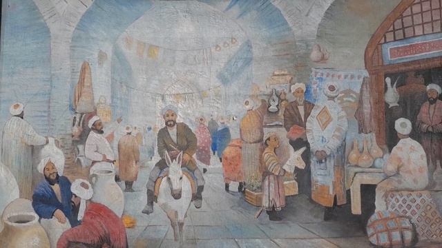 Картина "Ходжа Насреддин на рынке "....Tashkent. смотреть онлайн