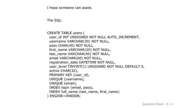 MySQL : What is the difference between UNIQUE, UNIQUE KEY and CONSTRAINT 'name' UNIQUE? смотреть онлайн