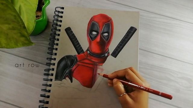 Draw Deadpool Sketch | Time lapes | art row смотреть онлайн