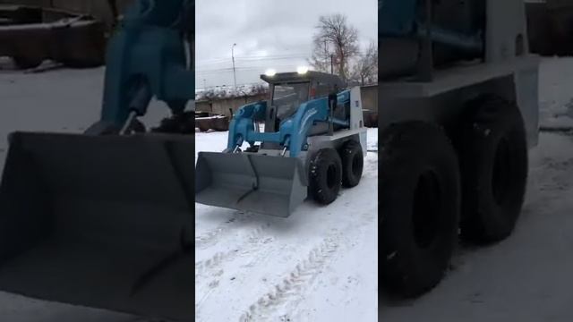 Видео мини-погрузчик BOBCAT TOYOTA JOBSUN 1тн бобкэт тойота бобкат ковшовый, погрузчик из японии смотреть онлайн