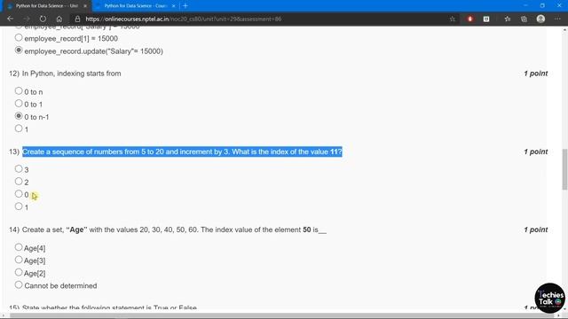 NPTEL Python for Data Science Week 2 Quiz Assignment Solutions || August 2020 || Swayam смотреть онлайн