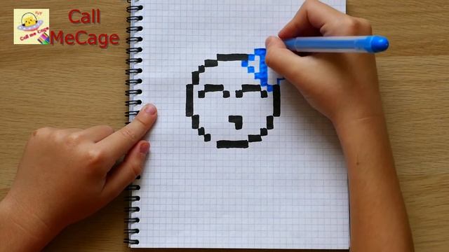 ПРАЗДНИЧНЫЙ СМАЙЛИК ! РИСУНКИ ПО КЛЕТОЧКАМ - PIXEL ART смотреть онлайн