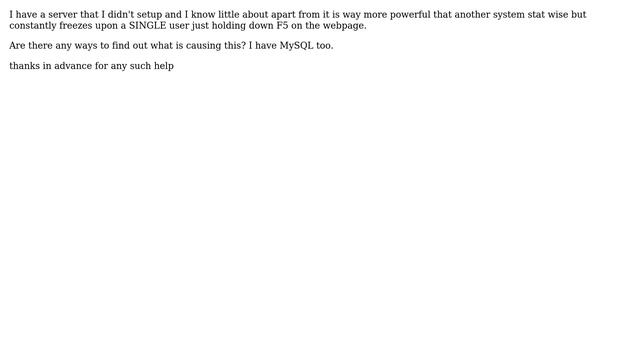 DevOps & SysAdmins: Apache PHP server hanging upon massed refresh смотреть онлайн