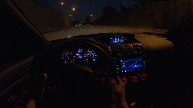 2021 Subaru WRX STI - POV Night Drive 4K (Binaural Audio) Sound System