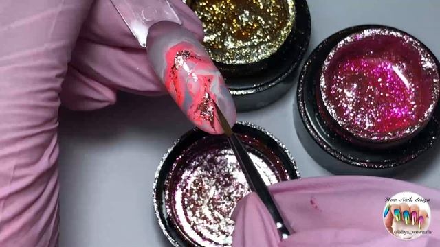 Натуральные текстуры гель лаком + Градиент / Текстура камня на ногтях смотреть онлайн