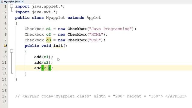 Checkbox in Java Applet (Hindi) смотреть онлайн