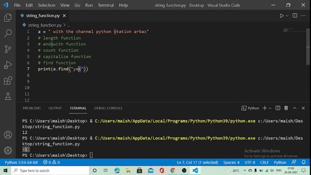 String Function in Python | Python Built-in String Function - in Hindi смотреть онлайн