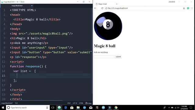 Making a Magic 8 Ball With CODE смотреть онлайн