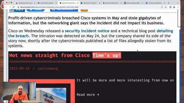3 Times the Ransomware, CISCO Breach, Dogwalk ZeroDay, GitHub & Finland Cyber смотреть онлайн