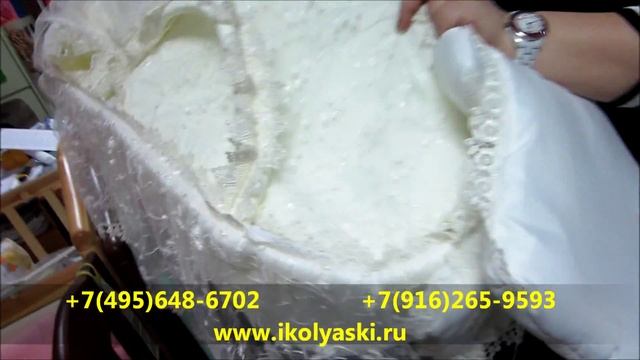 нарядная люлька на выписку из роддома, люлька Инфанты Ажур, люлька Инфанты Розочка, часть 2 смотреть онлайн