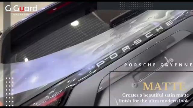 2022 Porsche Cayenne is protected with G Guard MATTE ppf. Kuala Lumpur Selangor Malaysia. смотреть онлайн