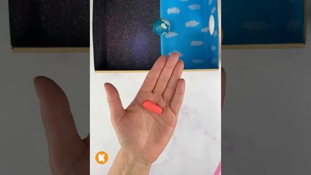 Как объяснить ребенку почему бывает день и ночь? Вот такая наглядная поделка для детей! #Shorts смотреть онлайн